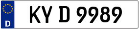 Trailer License Plate